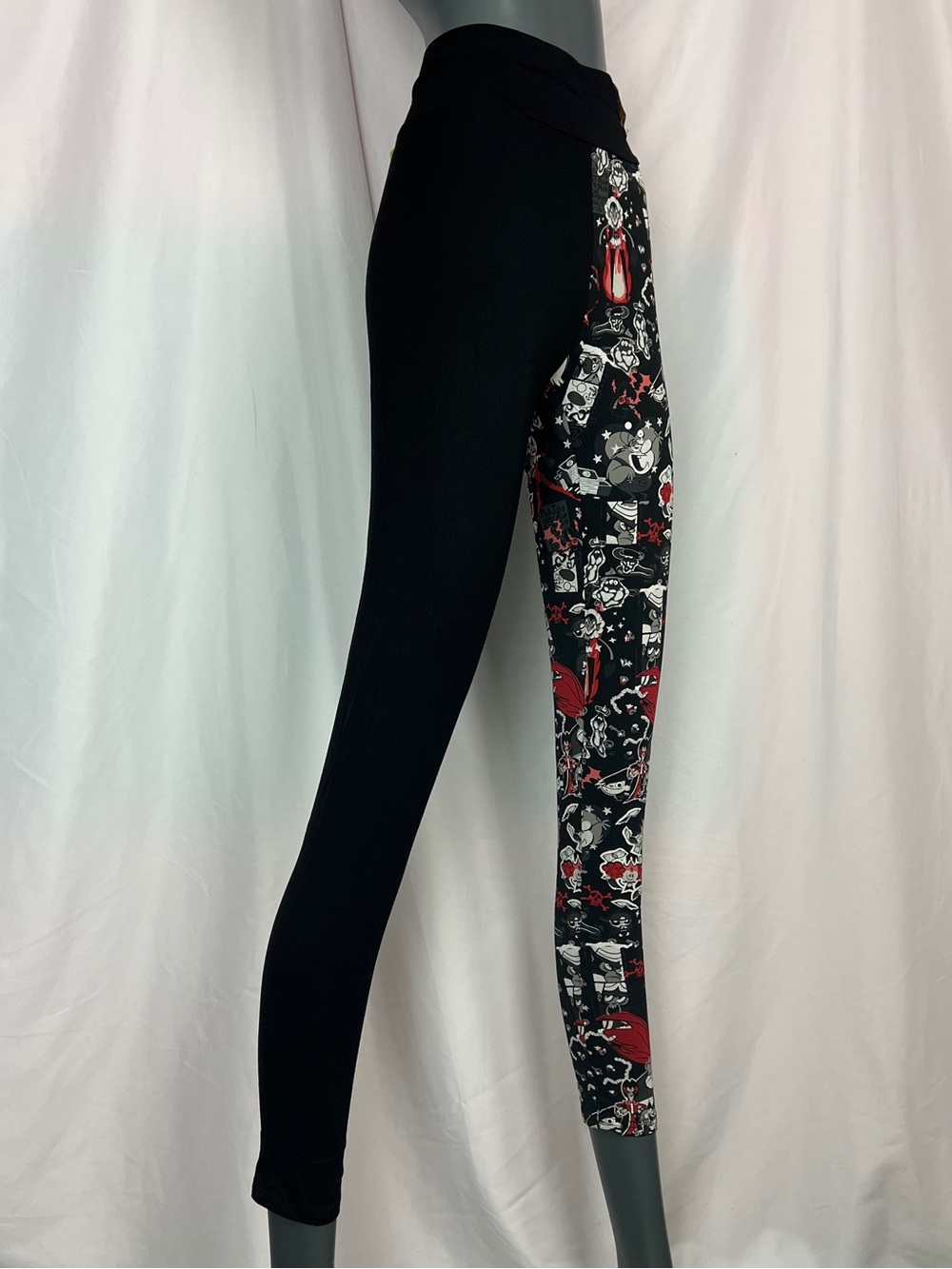 Killstar Red & Black Powerpuff Girls Fighting Crime Leggings